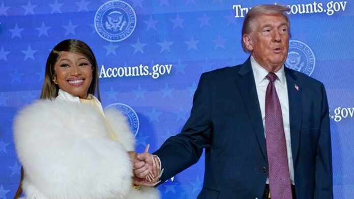 nicki-minaj,-bessent-team-up-in-tiktok-video-promoting-trump-accounts