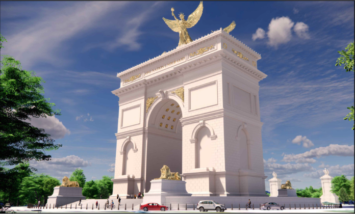 l’arc-de-trump:-commission-unveils-plans-for-250-foot-arch