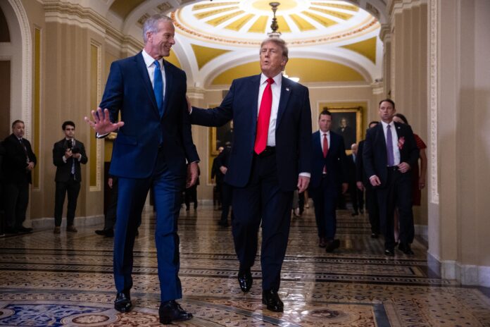 ‘a-circular-firing-squad’:-senate-gop-pushes-back-on-trump’s-tiff-with-thune